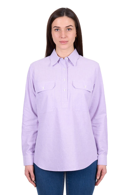 Hard Slog Women's Ginny 1/2 Placket L/S Shirt