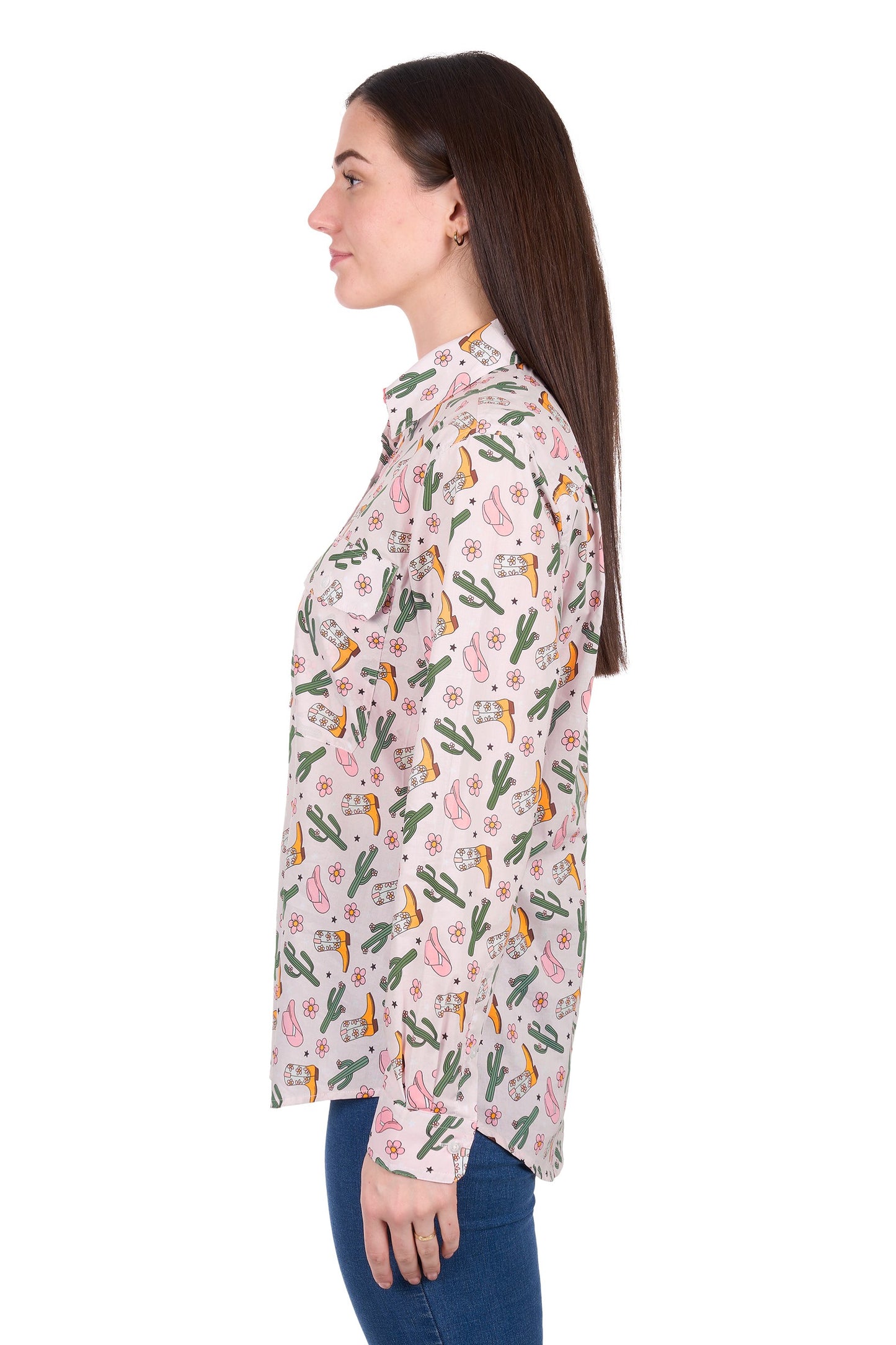 Hard Slog Women's Cleo 1/2 Placket L/S Shirt