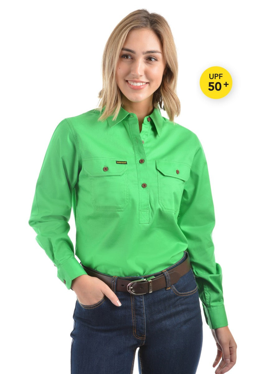 Hard Slog Women's Half Placket Shirt