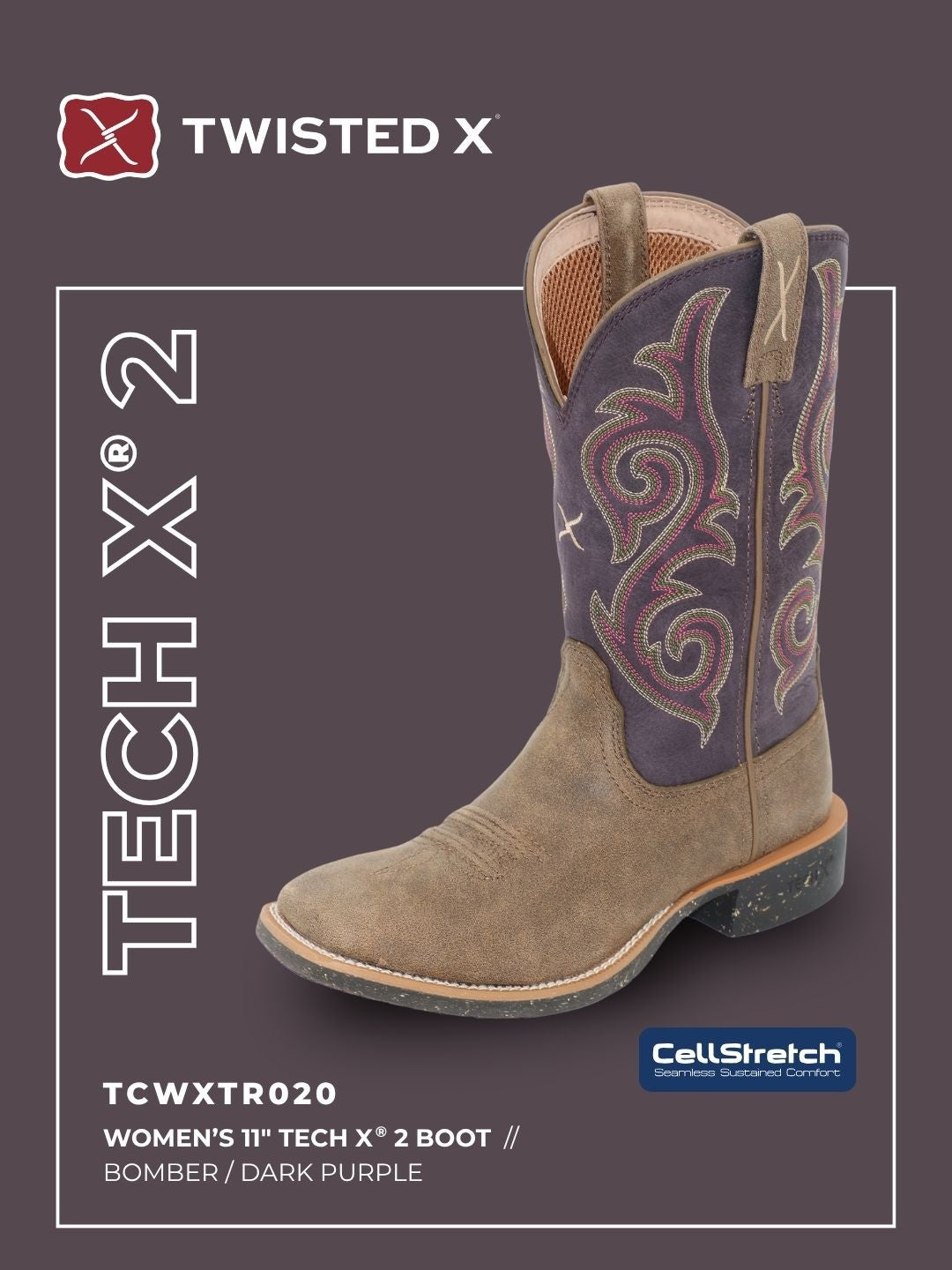 Twisted X Women’s 11” Tech X®2 Boot