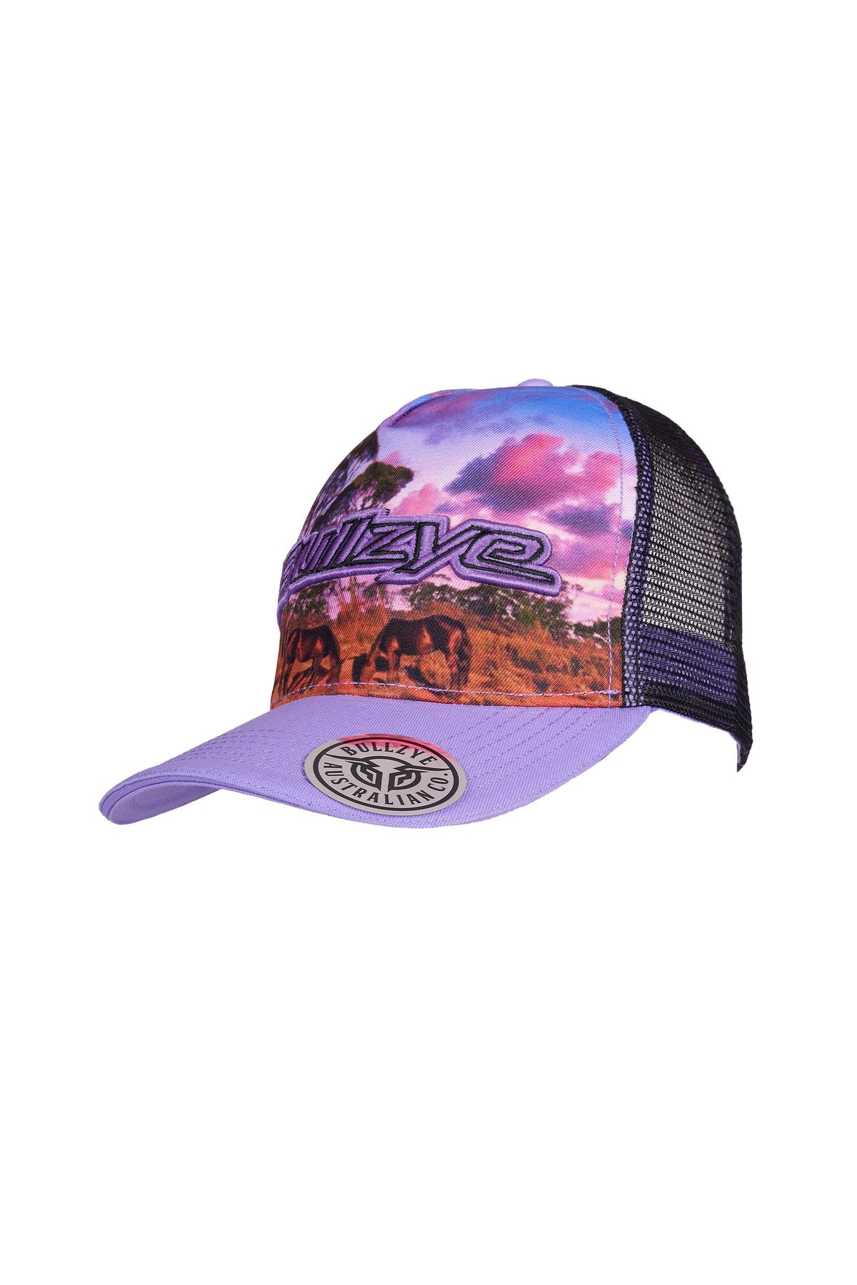 Bullzye Grazing Horse High Profile Trucker Cap