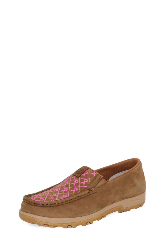 Twisted X Women's Pink Cellstretch Mocs Slip On