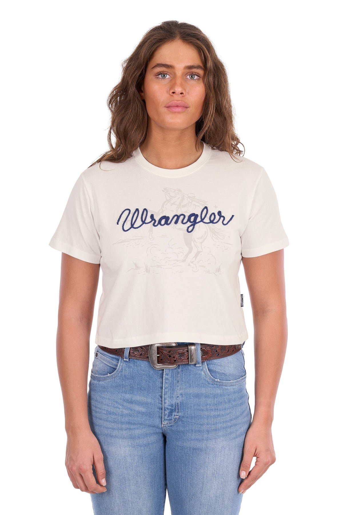 Wrangler Women’s Cindy Crop Ss Tee