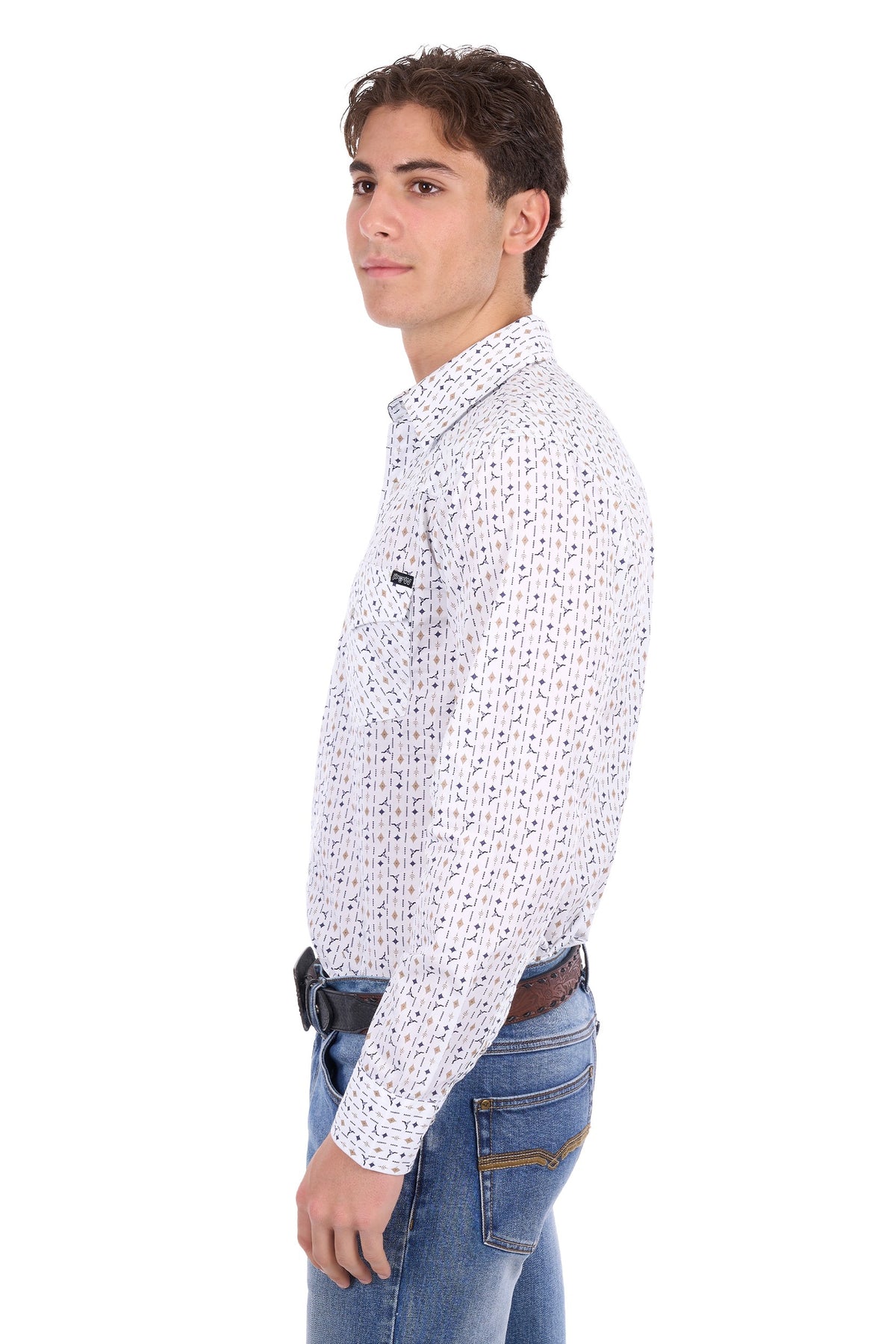 Pure Western Men’s Keith Print Western L/S Shirt