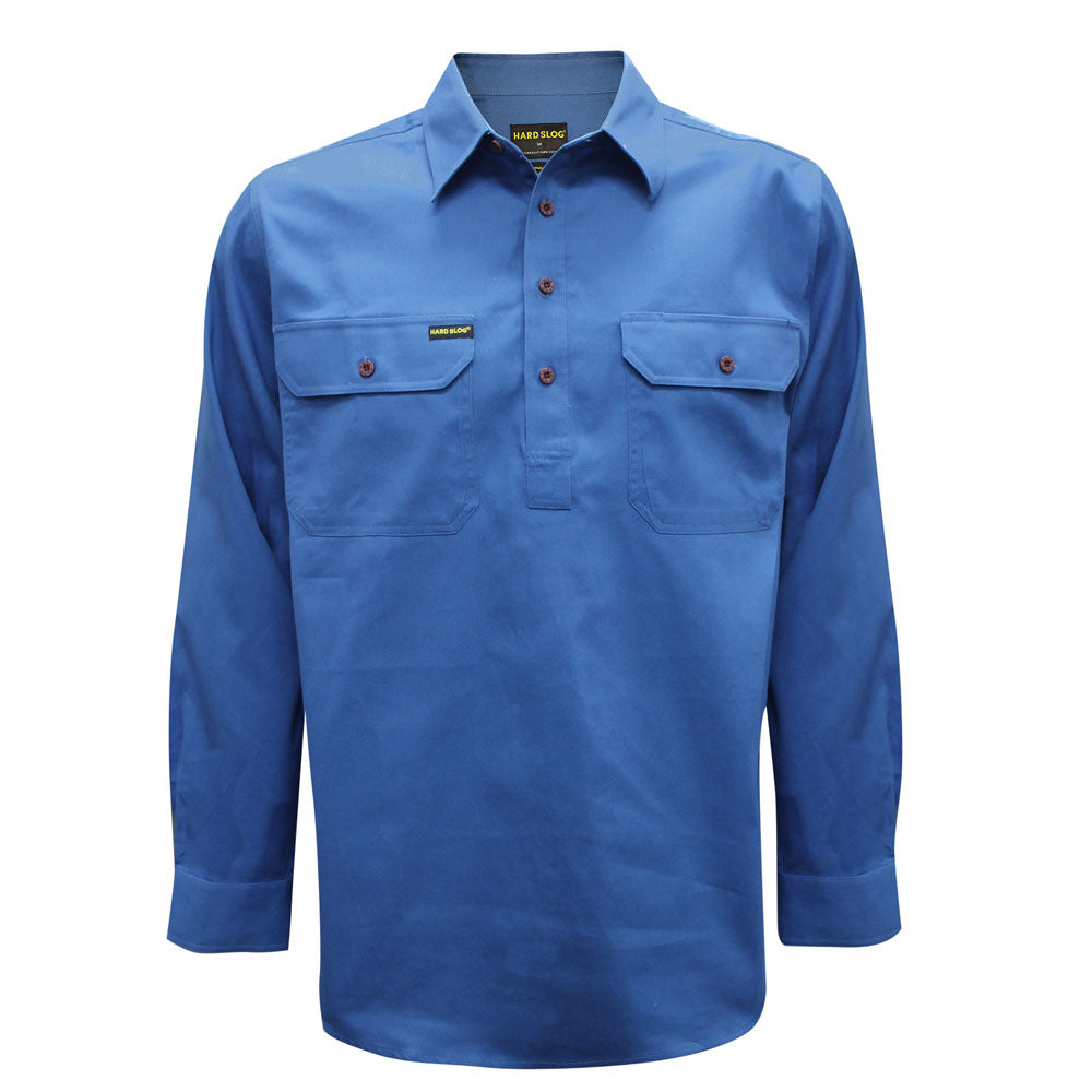 Hard Slog Men's Half Placket Shirt