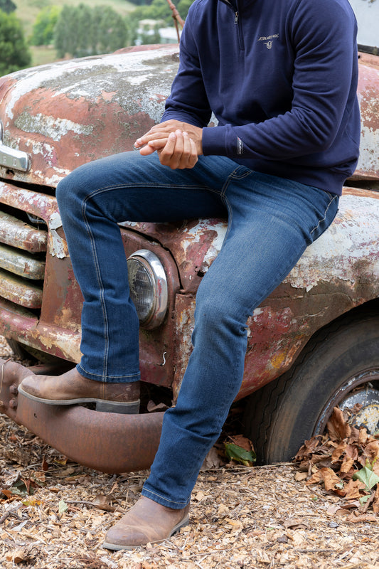 Bullzye Men's Arch Straight Jean - 34L