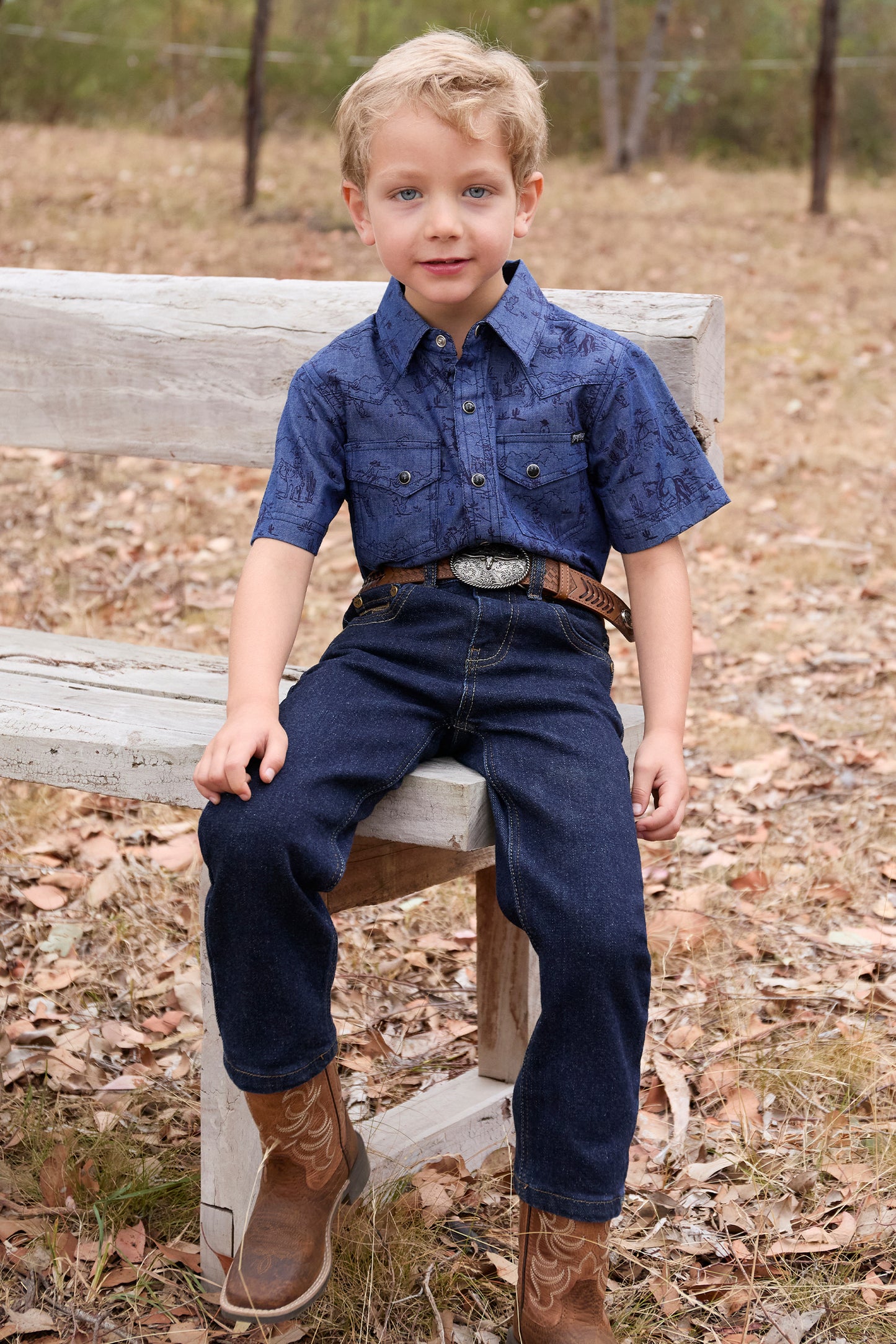 Pure Western Boy's Travis Ss Shirt