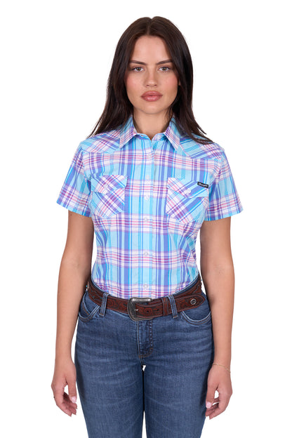 Wrangler Women's Emily Check Ss Shirt