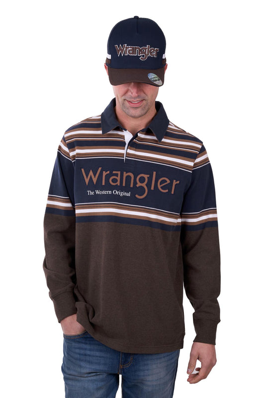 Wrangler Men's Nico Stripe Rugby