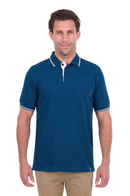 Thomas Cook Men's Henry Tailored 1-Pocket Ss Polo