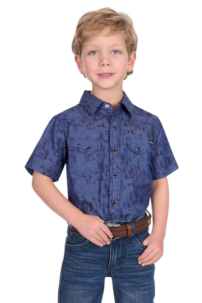 Pure Western Boy's Travis Ss Shirt