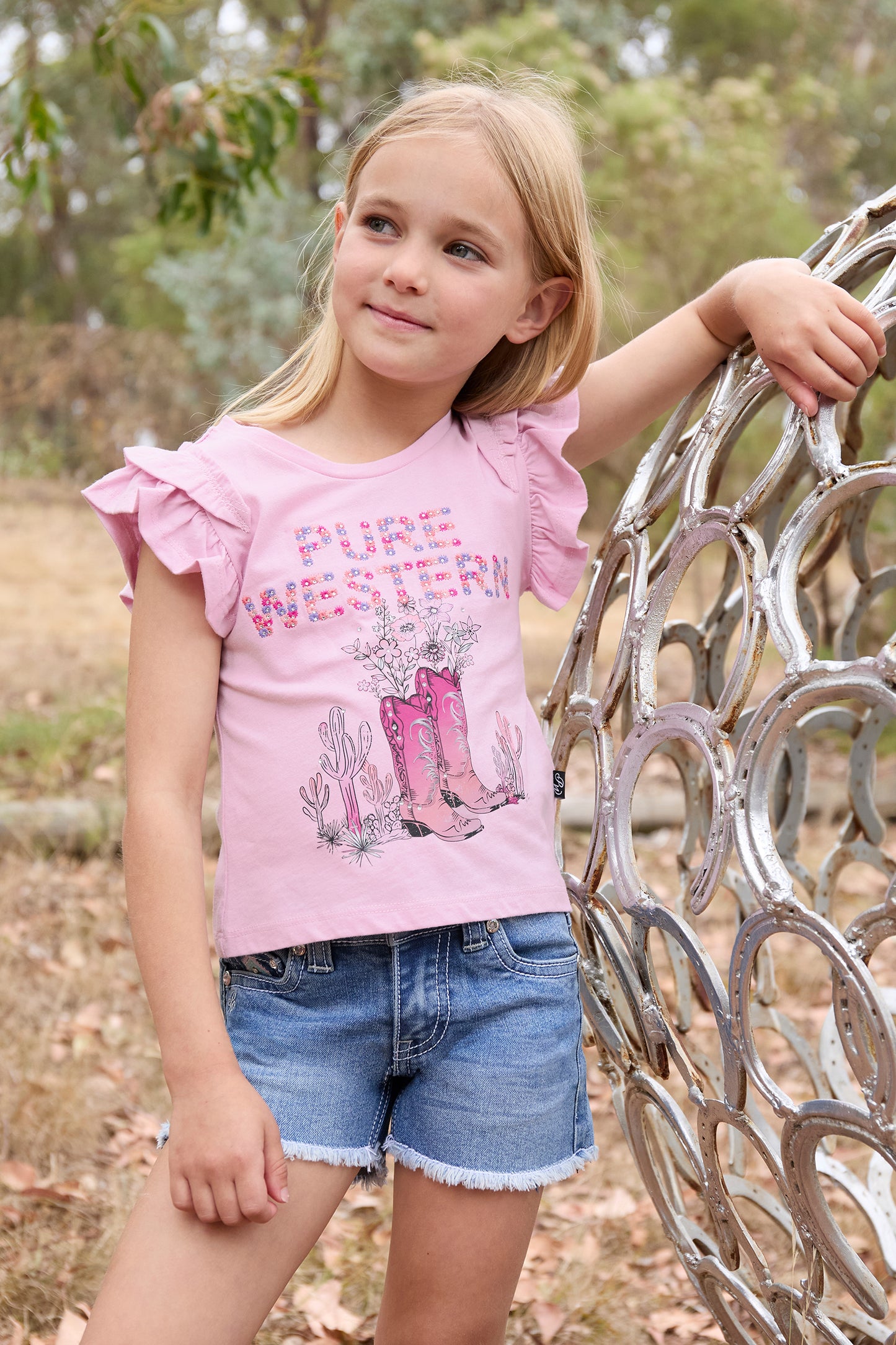 Pure Western Girl's Pietta Ss Tee