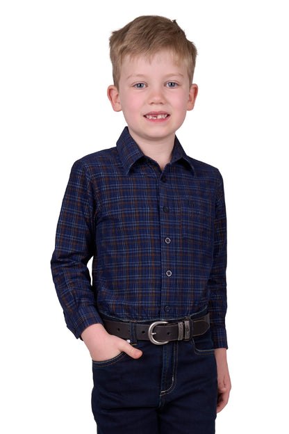 Thomas Cook Boy's Max Thermal Check 1-Pocket L/S Shirt
