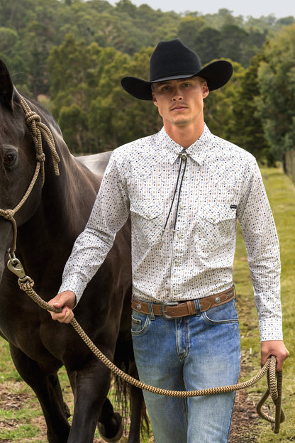 Pure Western Men’s Keith Print Western L/S Shirt