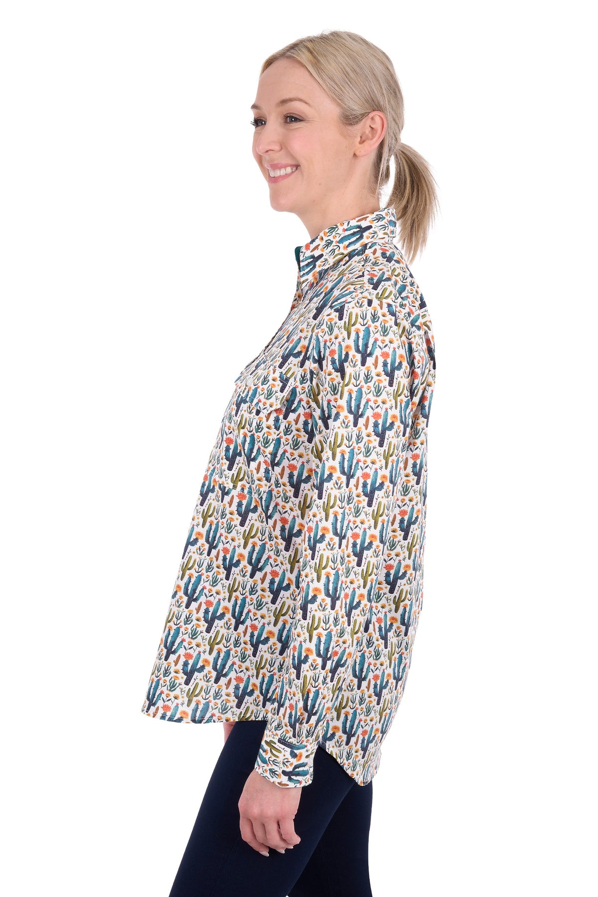 Hard Slog Women’s Alba Half Placket L/S Shirt