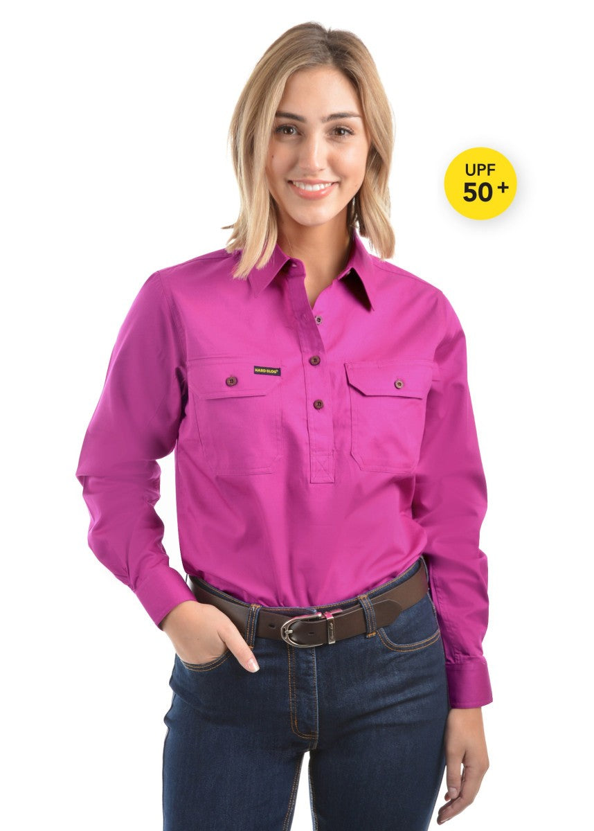 Hard Slog Women's Half Placket Shirt