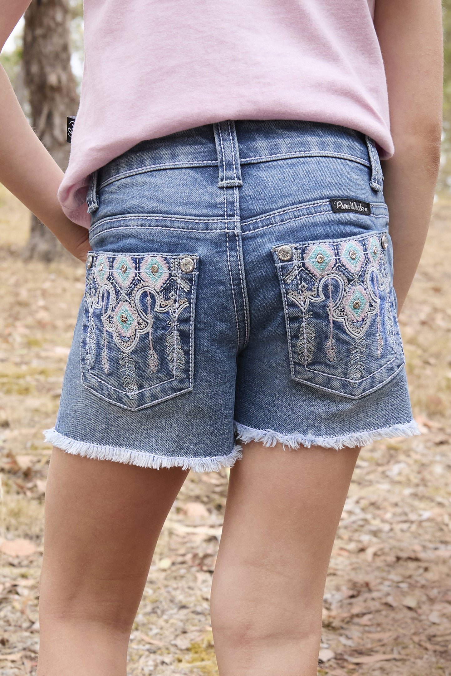 Pure Western Girl's Bailey short