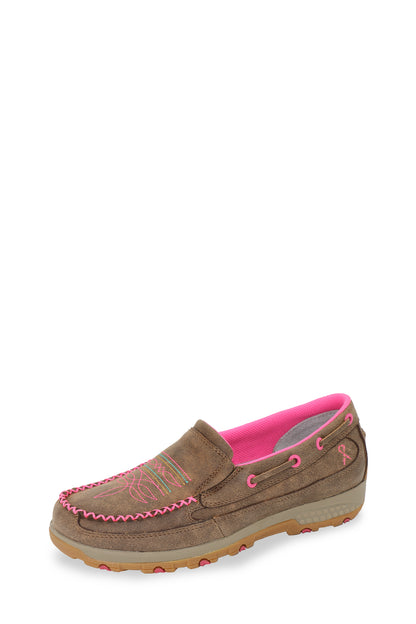 Twisted X Women's Pink Stitch Cellstretch Slipon