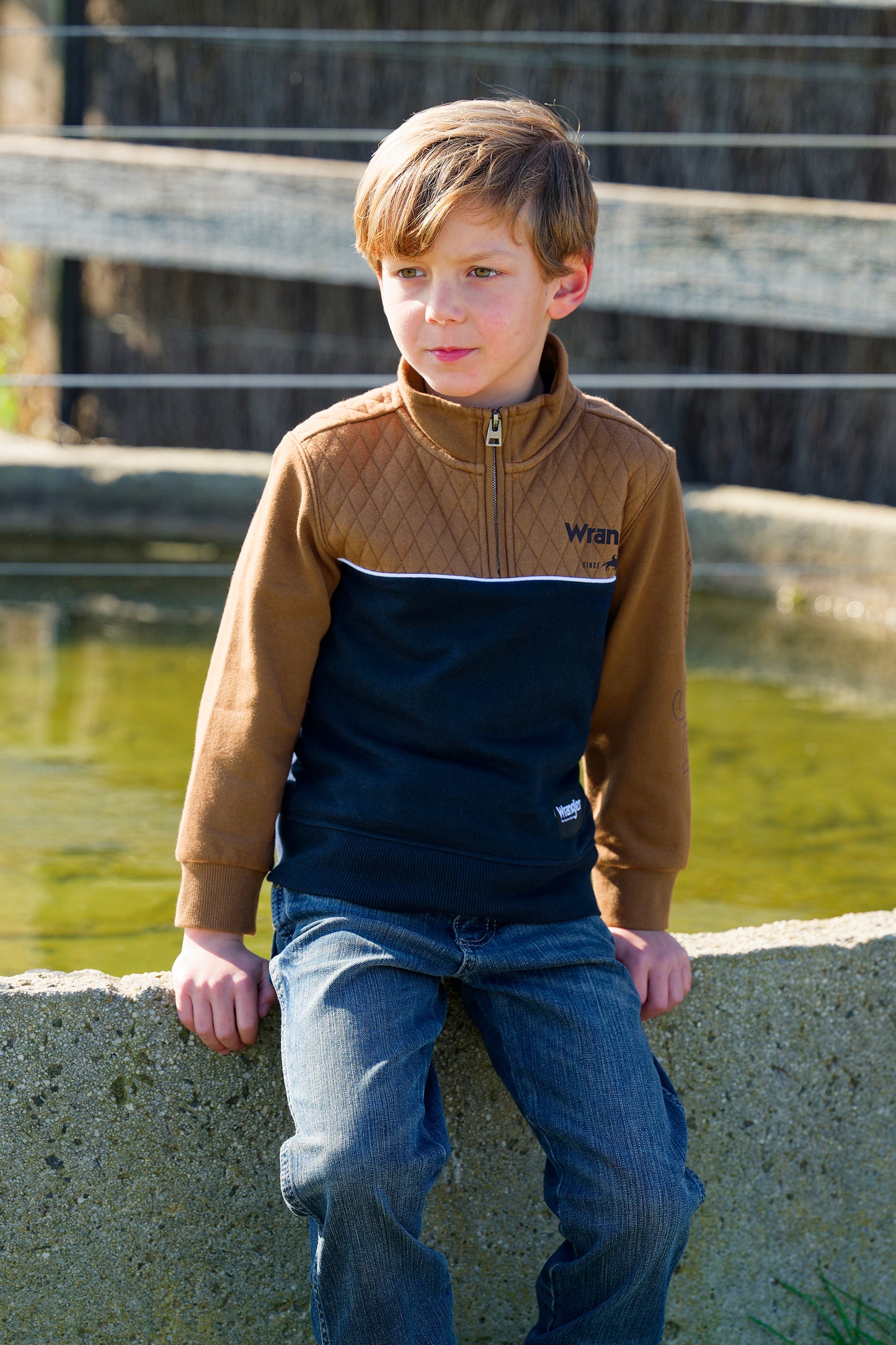 Wrangler Boys Tate 1/4 Zip Pullover