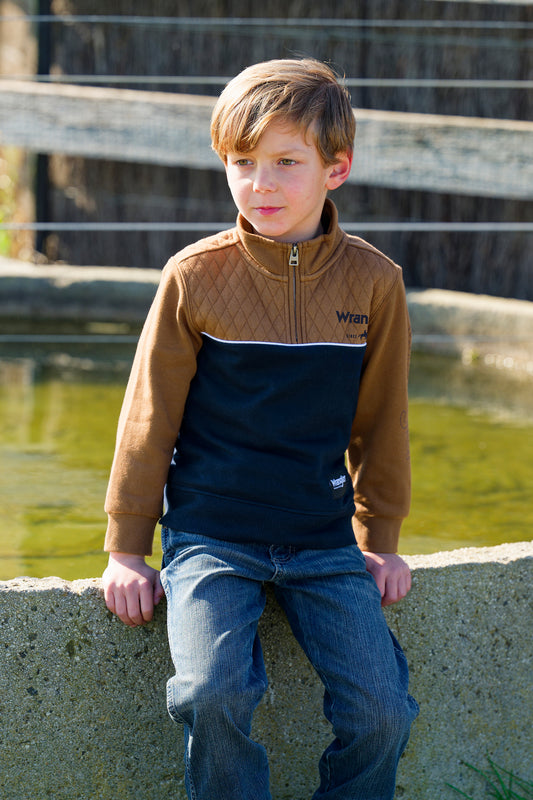 Wrangler Boys Tate 1/4 Zip Pullover