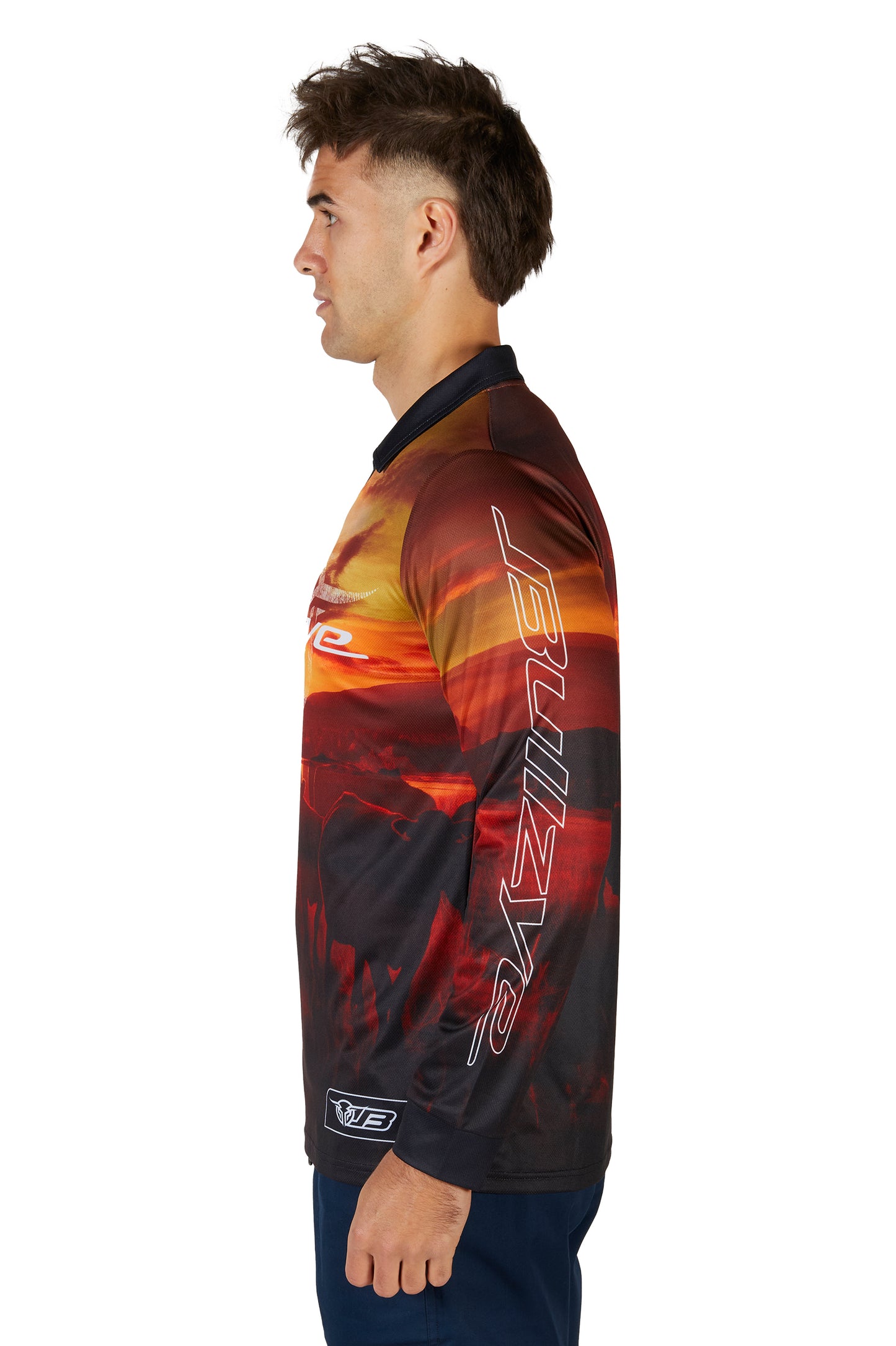Bullzye Men's Cam L/S Tee
