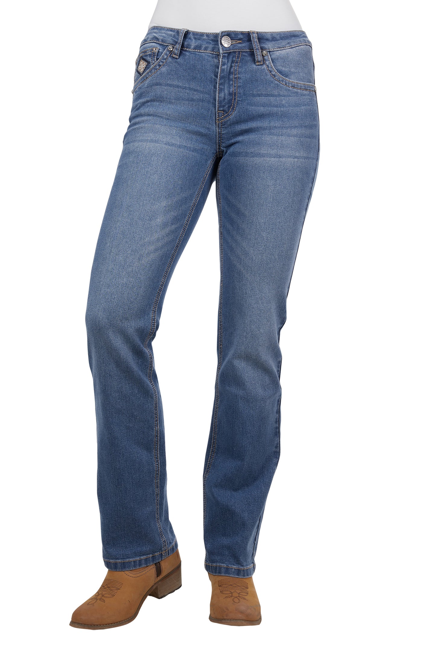 Pure Western Women's Gia Hi-Rise Bootcut Jean