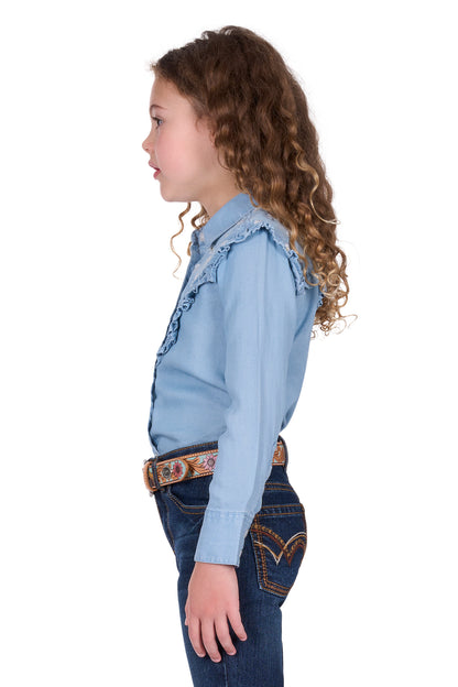 Pure Western Girl's Pheobe L/S Shirt
