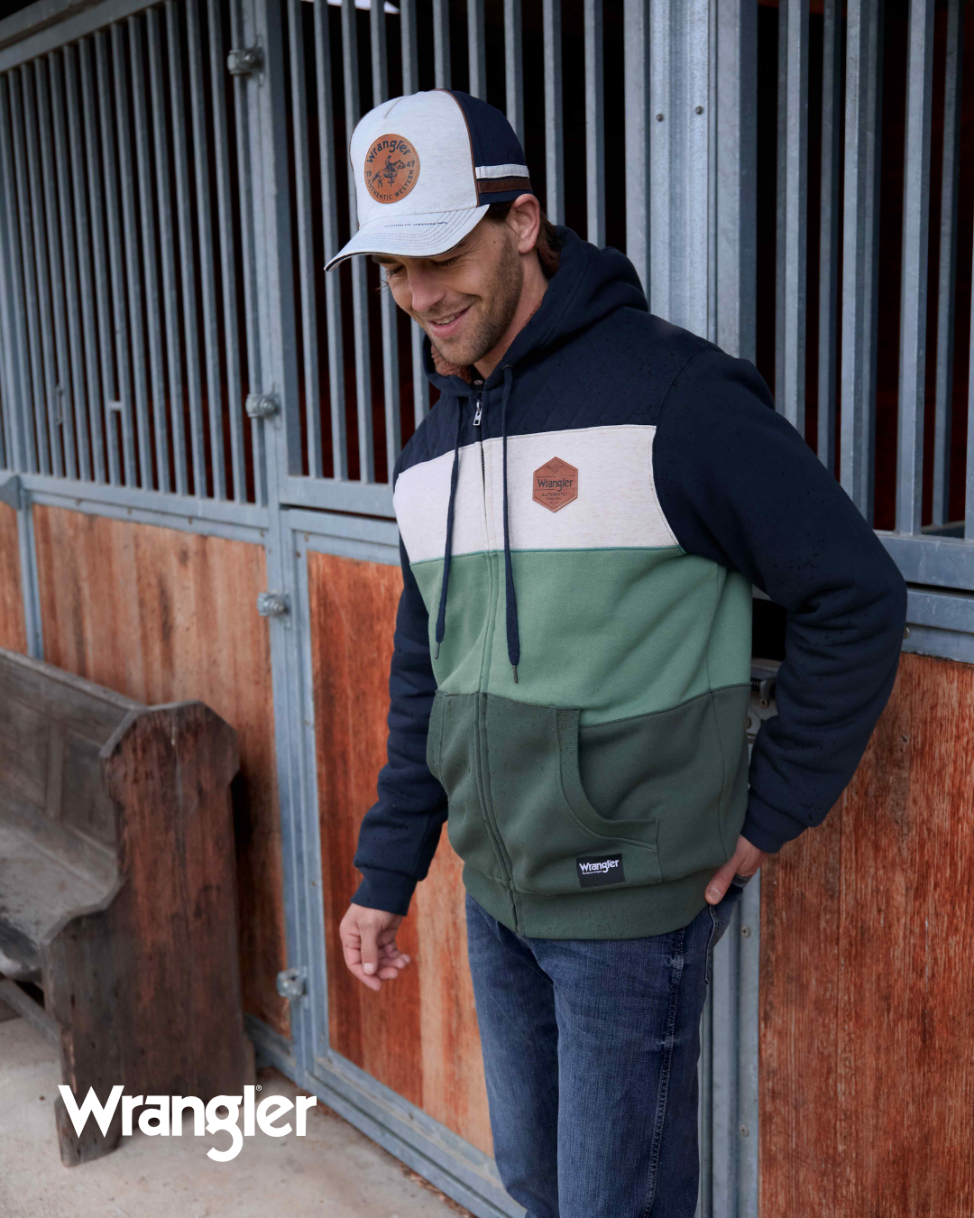 Wrangler Men's Dwayne Zip Through Hoodie
