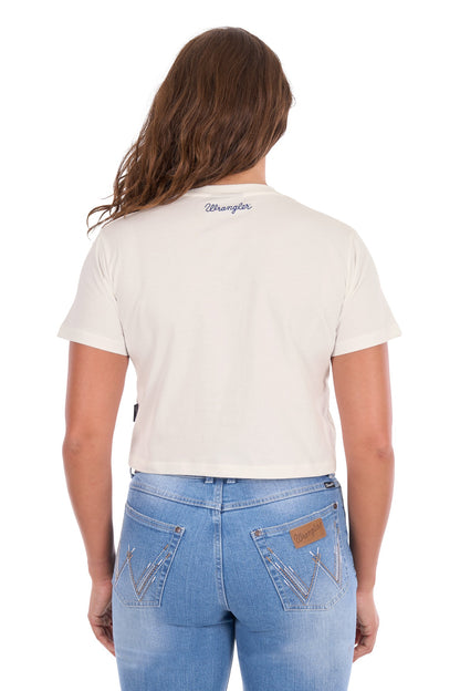 Wrangler Women’s Cindy Crop Ss Tee