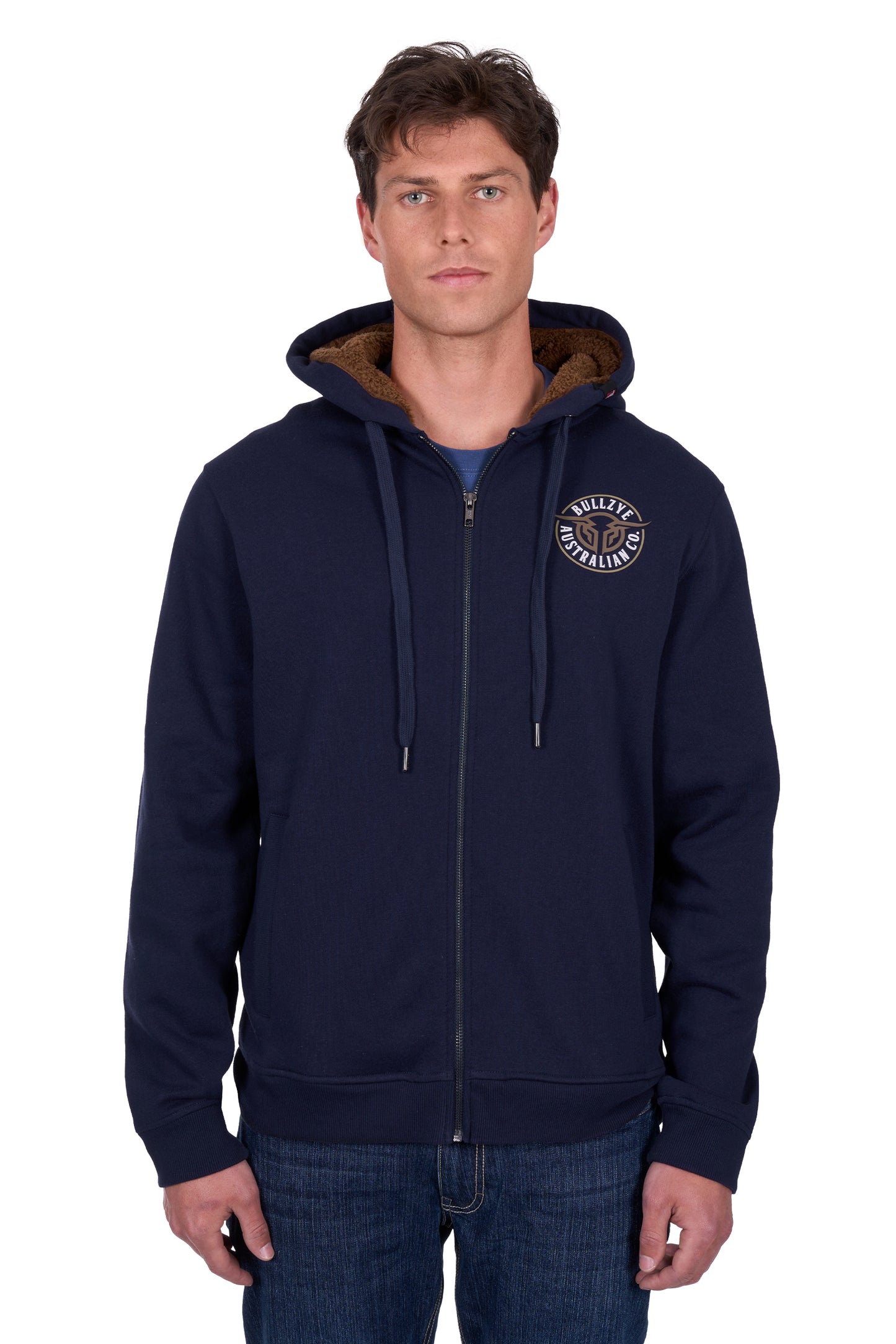 Bullzye Men's Bullring Zip Up Hoodie