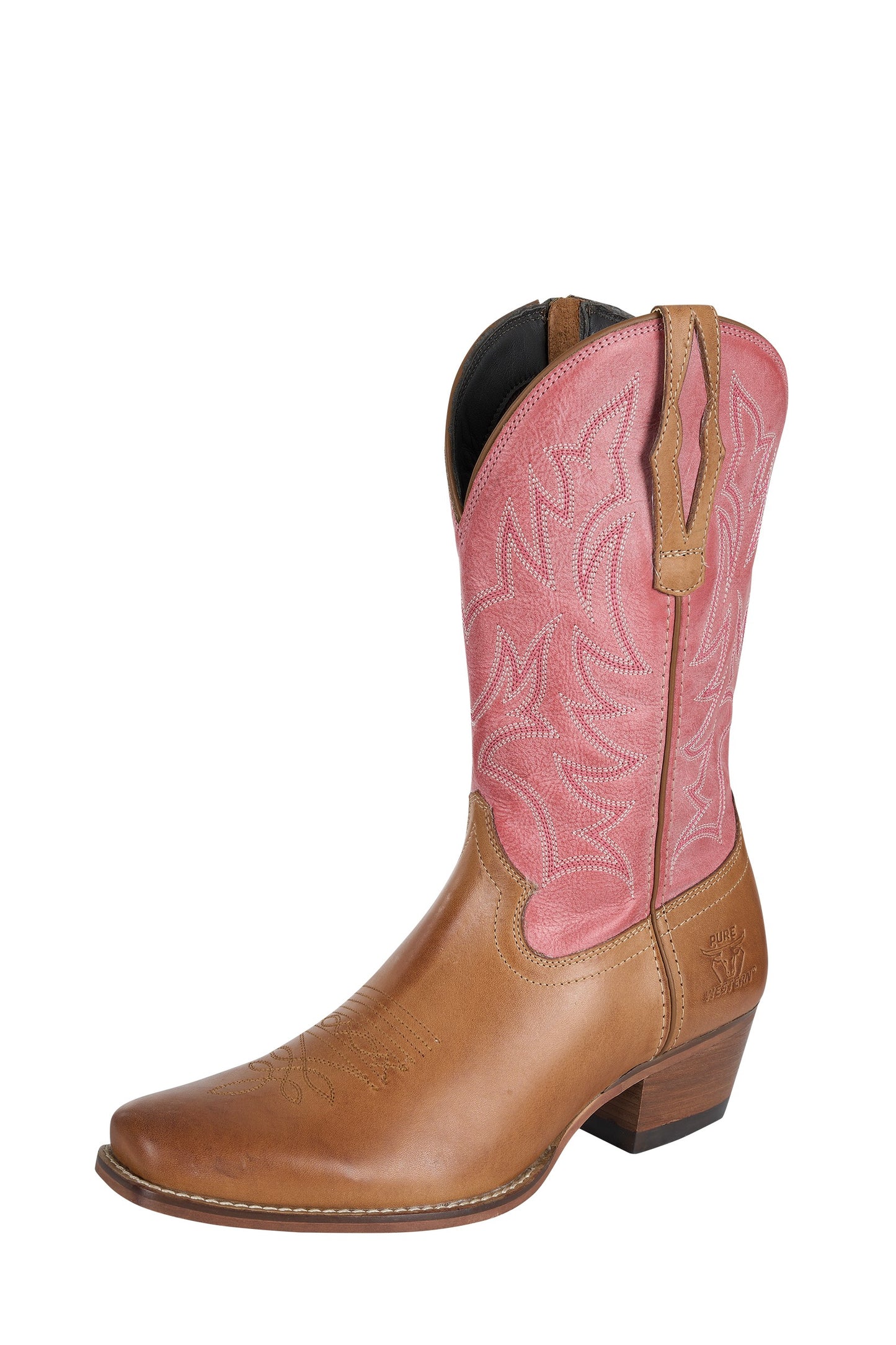 Pure Western Women's Pioneer Boot - Honey/Powder