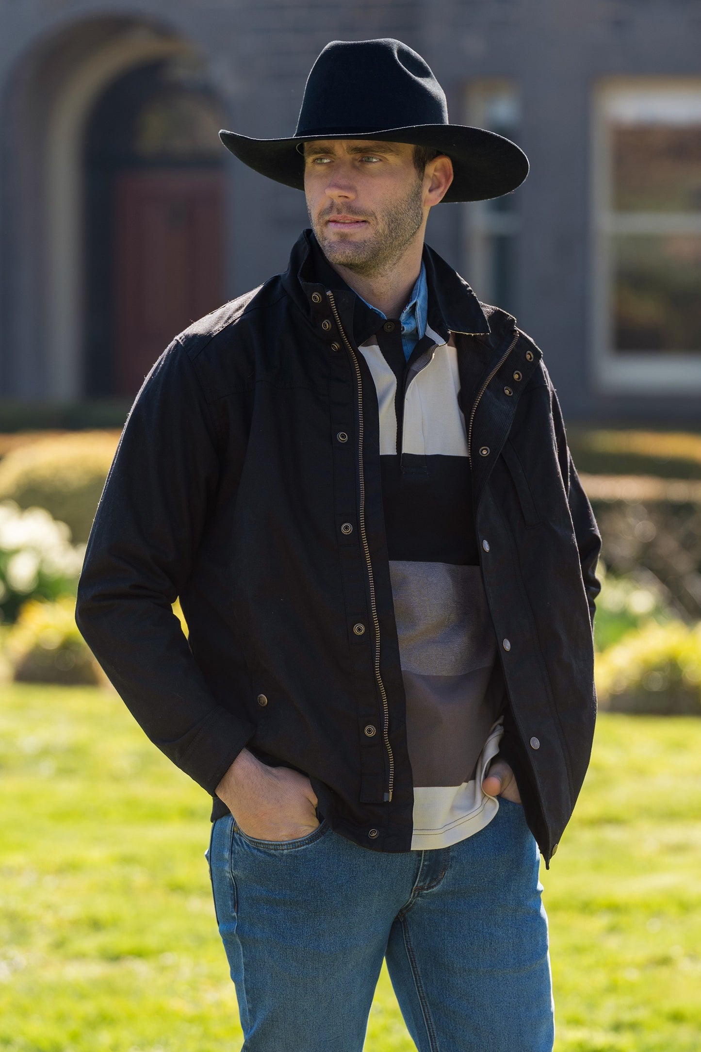 Thomas Cook Men's Louis Light Weight Oilskin Jacket