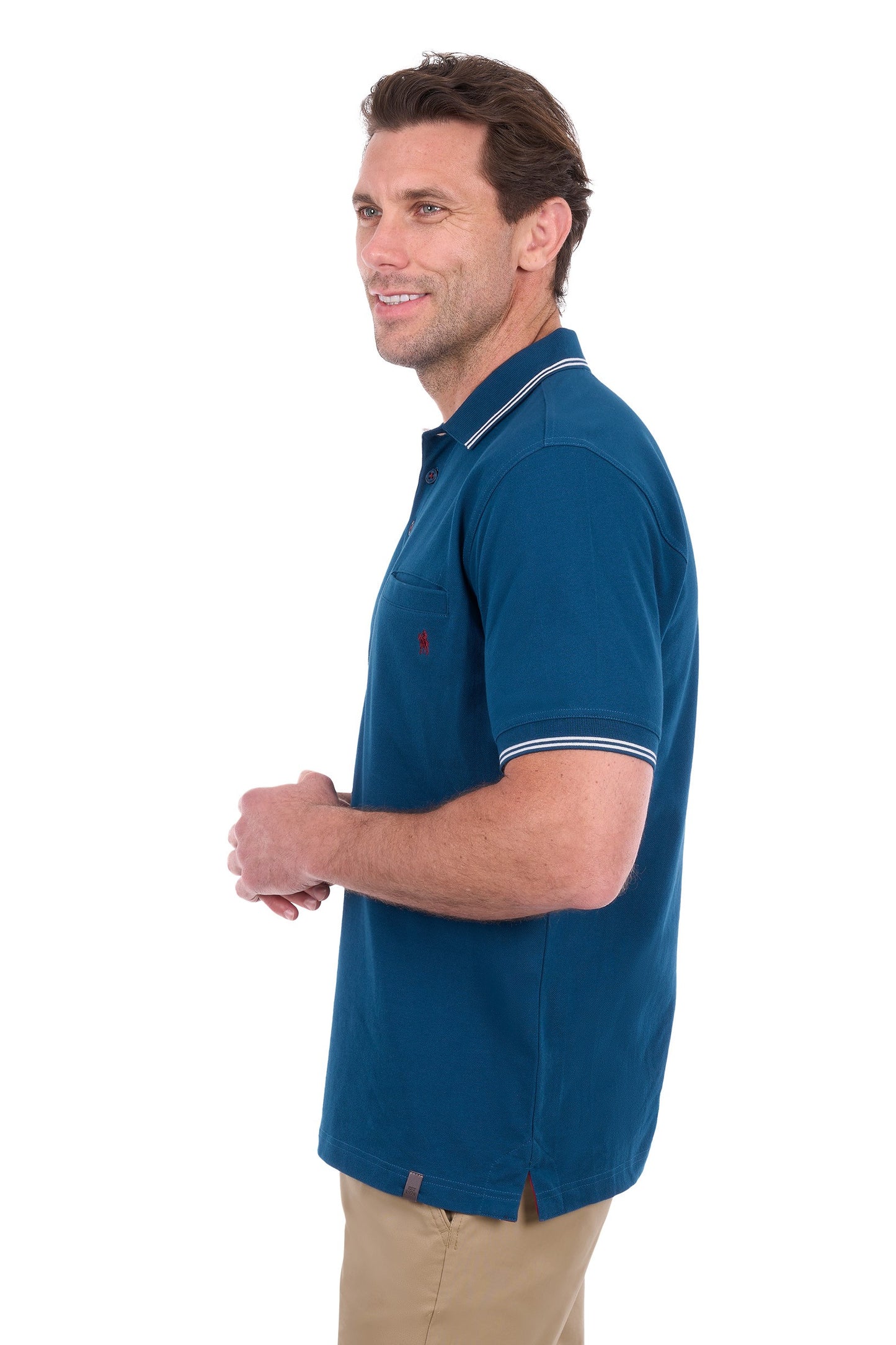 Thomas Cook Men's Henry Tailored 1-Pocket Ss Polo