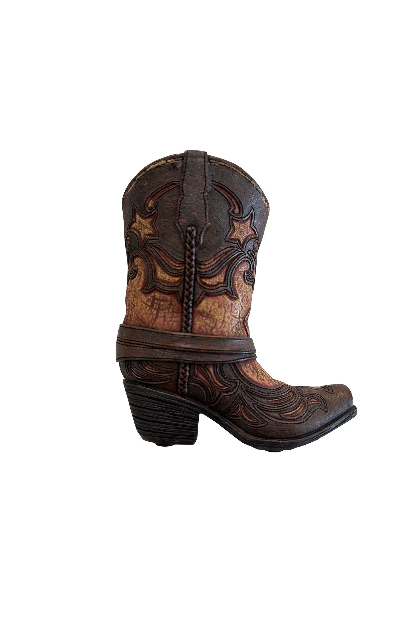 Pure Western Pencil Holder ‘Boot’ Brown