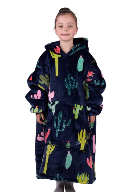 Pure Western Kid's Cactus Print Snuggle Hoodie