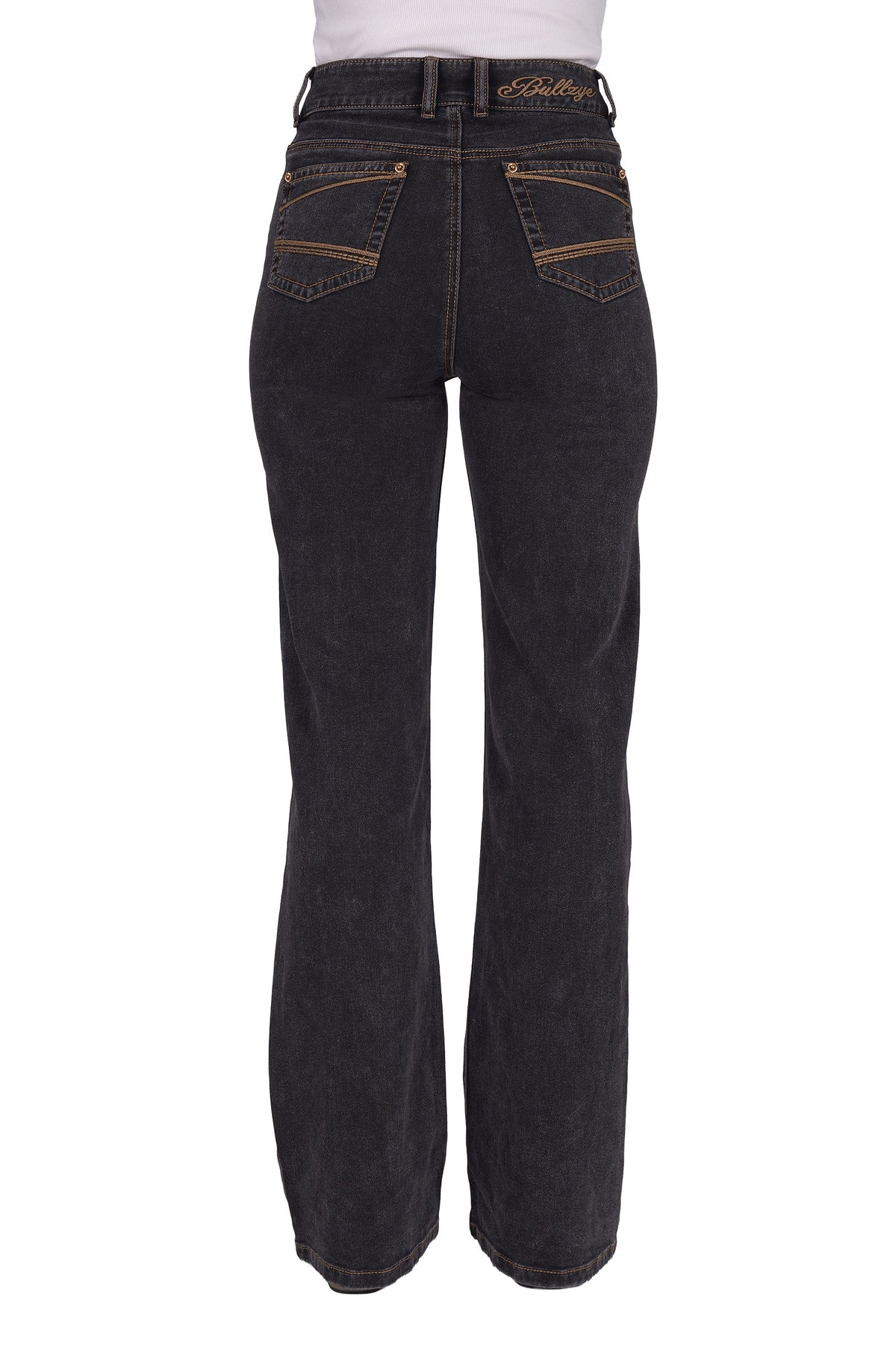 Bullzye Women’s Krystal Button Front Wide Leg Jean - 34L