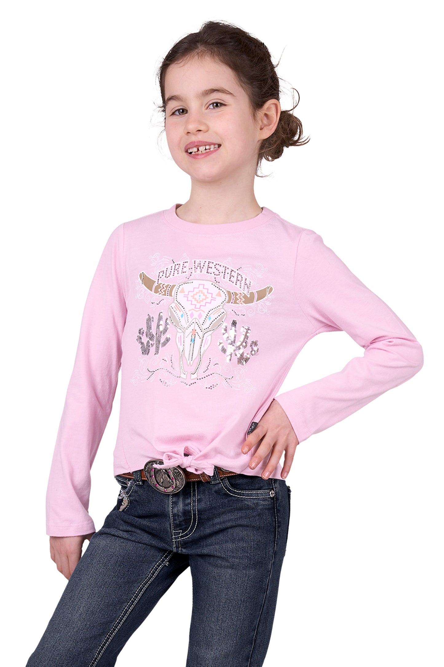 Pure Western Girls Polly L/S Tee