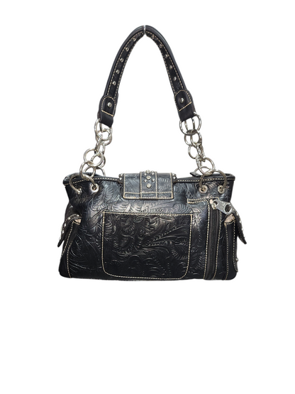 Montana West Buckle with Florals Handbag