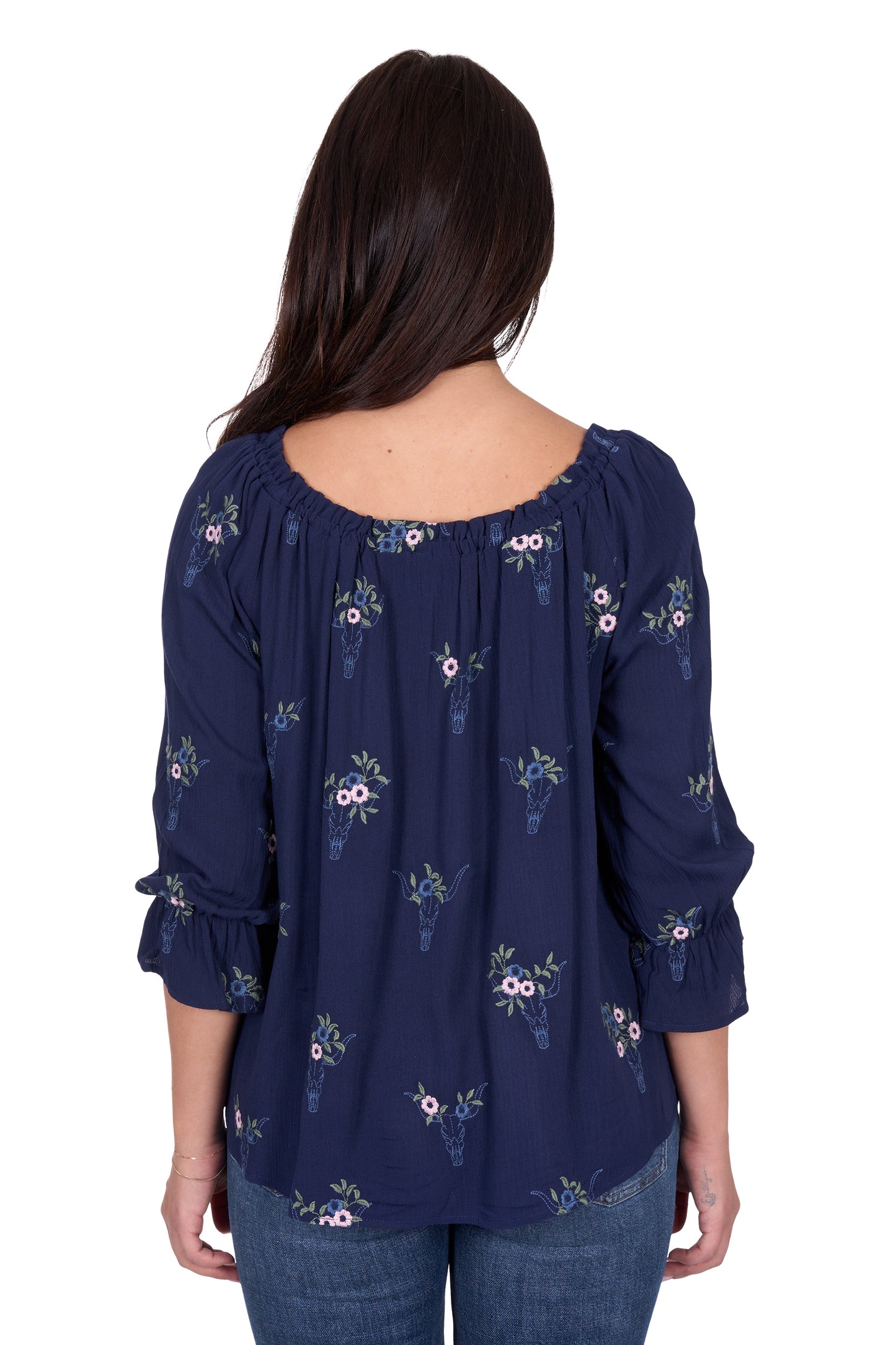 Wrangler Women's Camilla 3/4 Sleeve Blouse