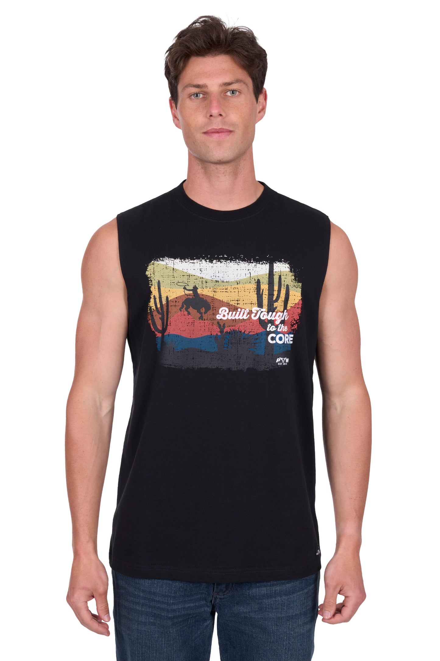 Pure Western Men's Terry Muscle Tank