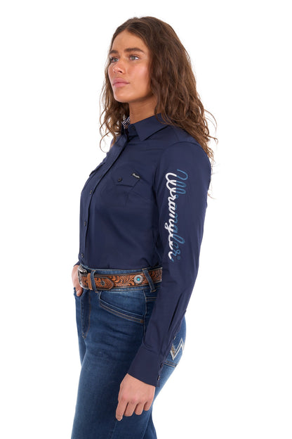Wrangler Women’s Hazel Logo Western L/S Shirt