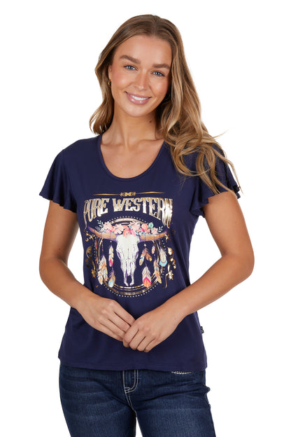 Pure Western Women's Becky Ss Tee