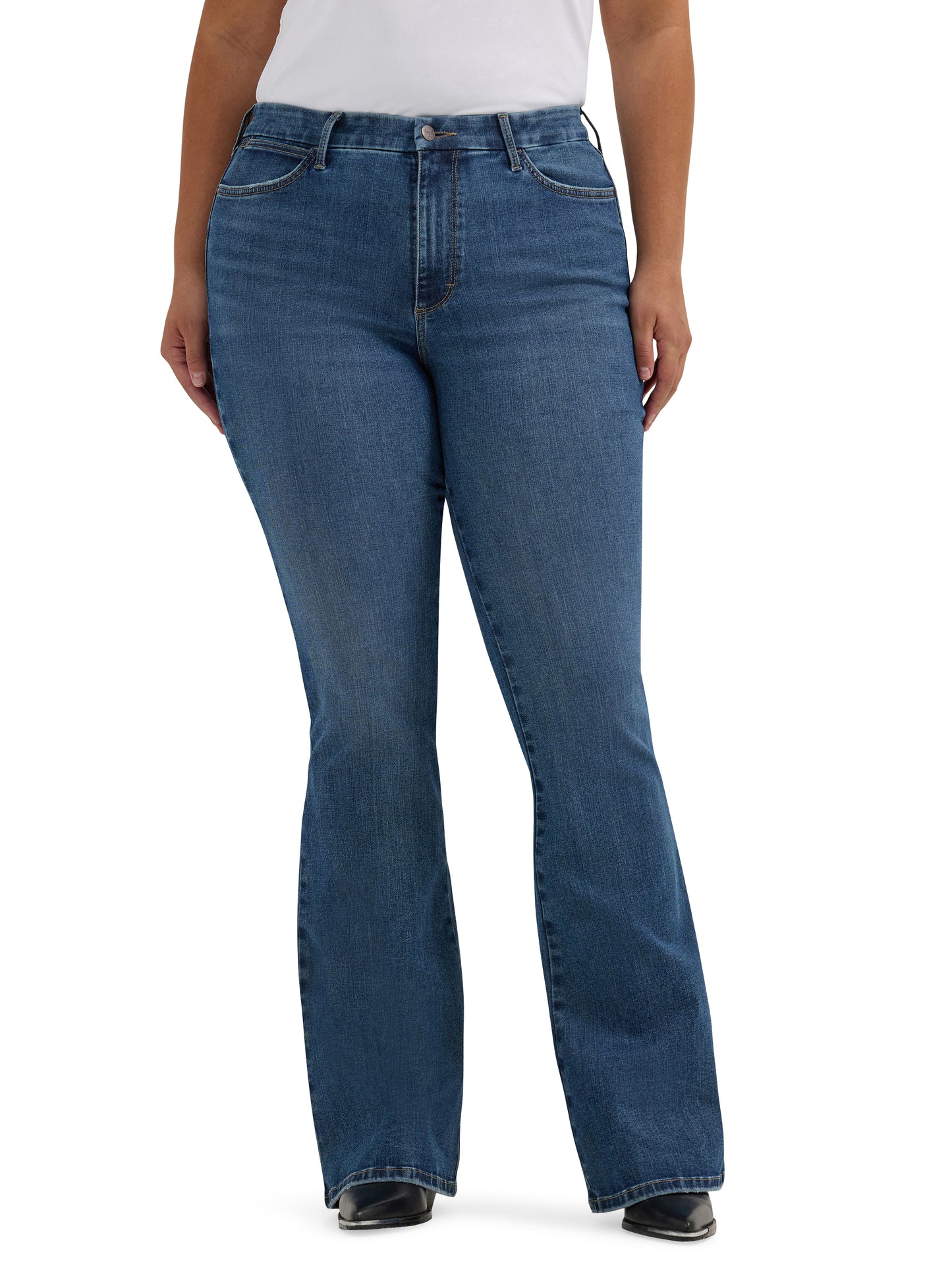Wrangler Women's Bespoke Hi Rise Flare Jean - 32L
