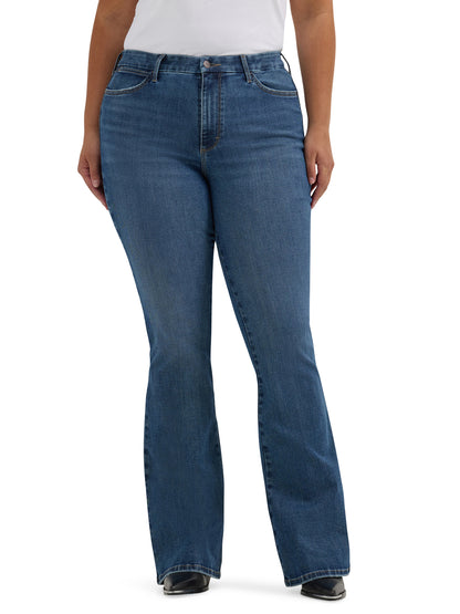 Wrangler Women's Bespoke Hi Rise Flare Jean - 32L