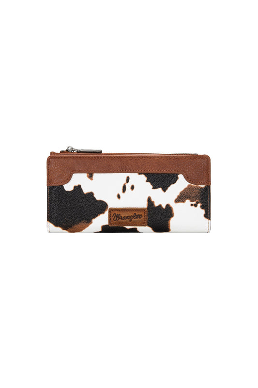 Wrangler Cow Print Slim Wallet