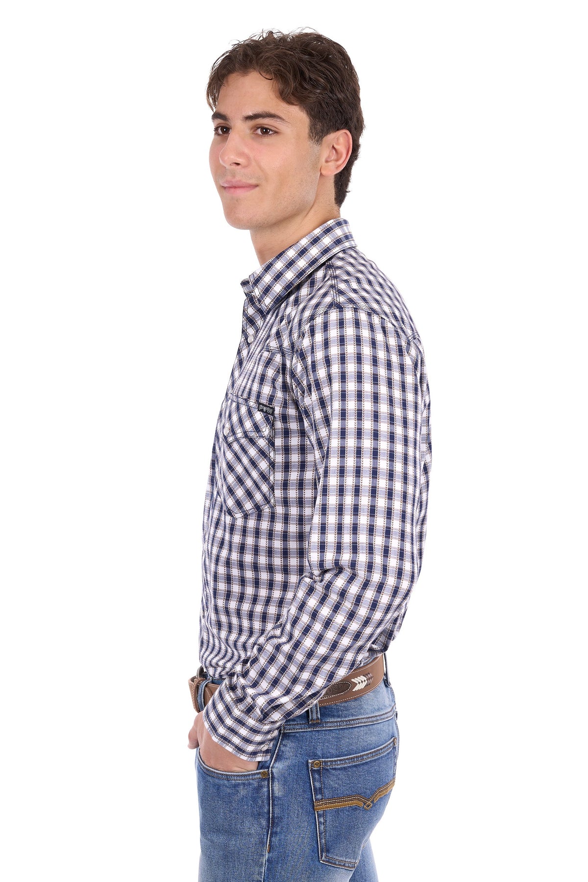 Pure Western Men’s George Check Western L/S Shirt