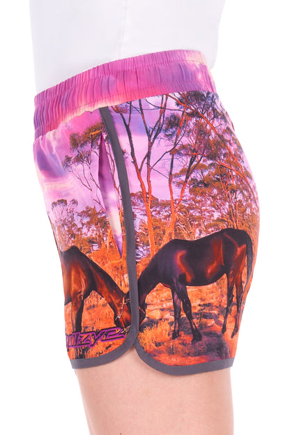 Bullzye Women’s Grazing Horse Sports Short