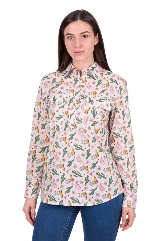 Hard Slog Women's Cleo 1/2 Placket L/S Shirt