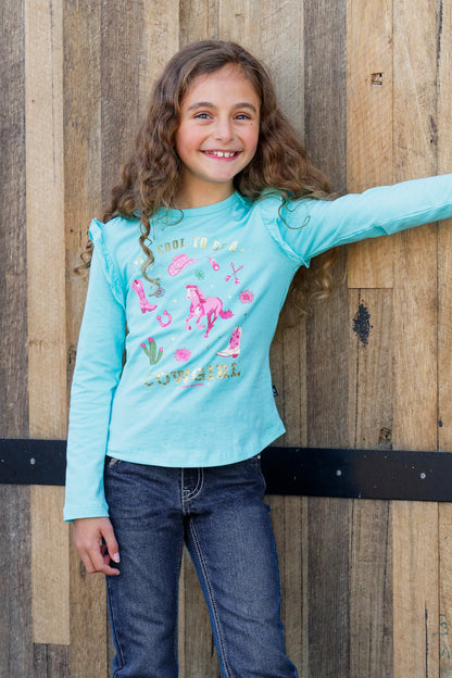 Pure Western Girls Kristy L/S Tee