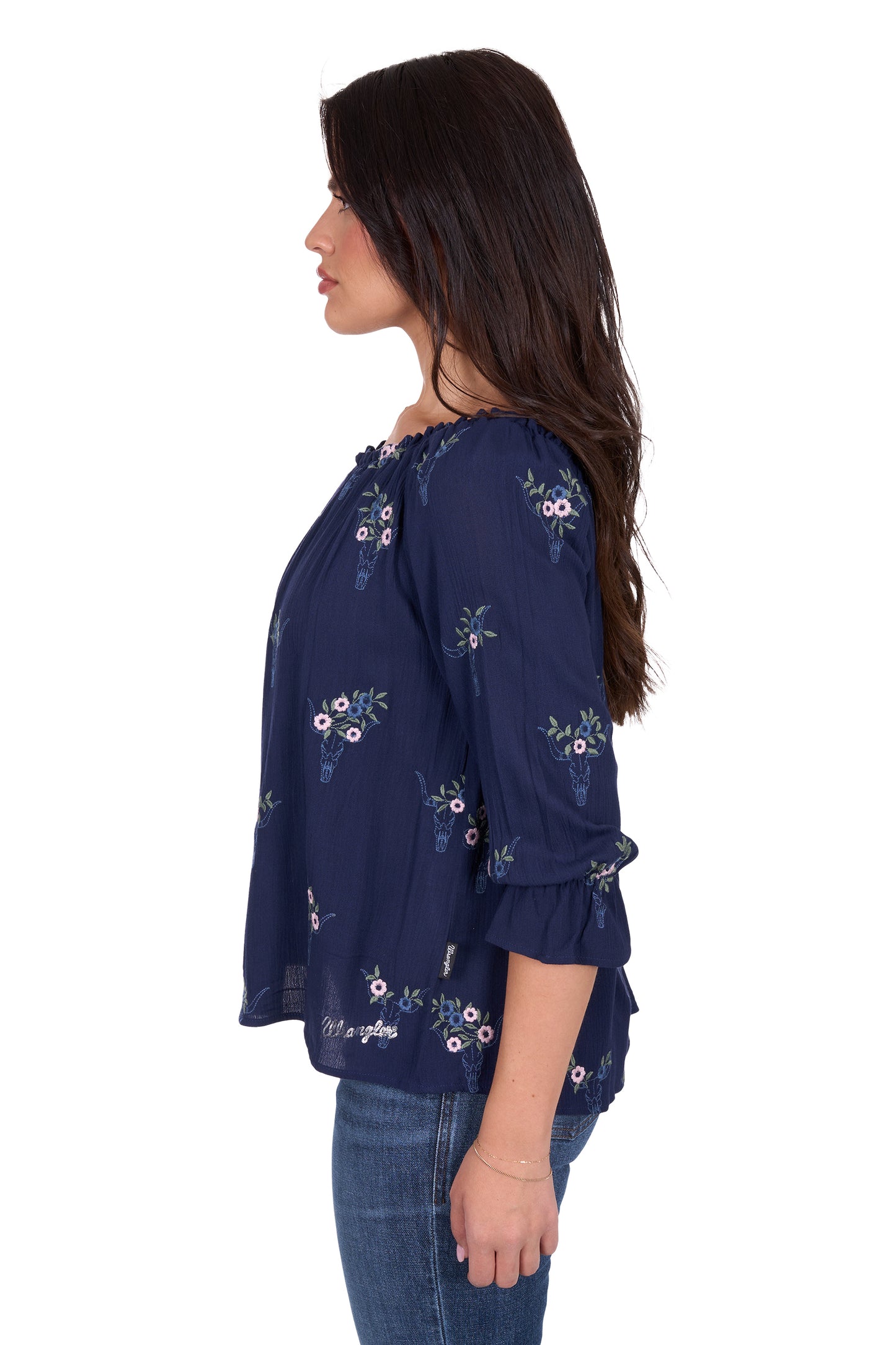 Wrangler Women's Camilla 3/4 Sleeve Blouse